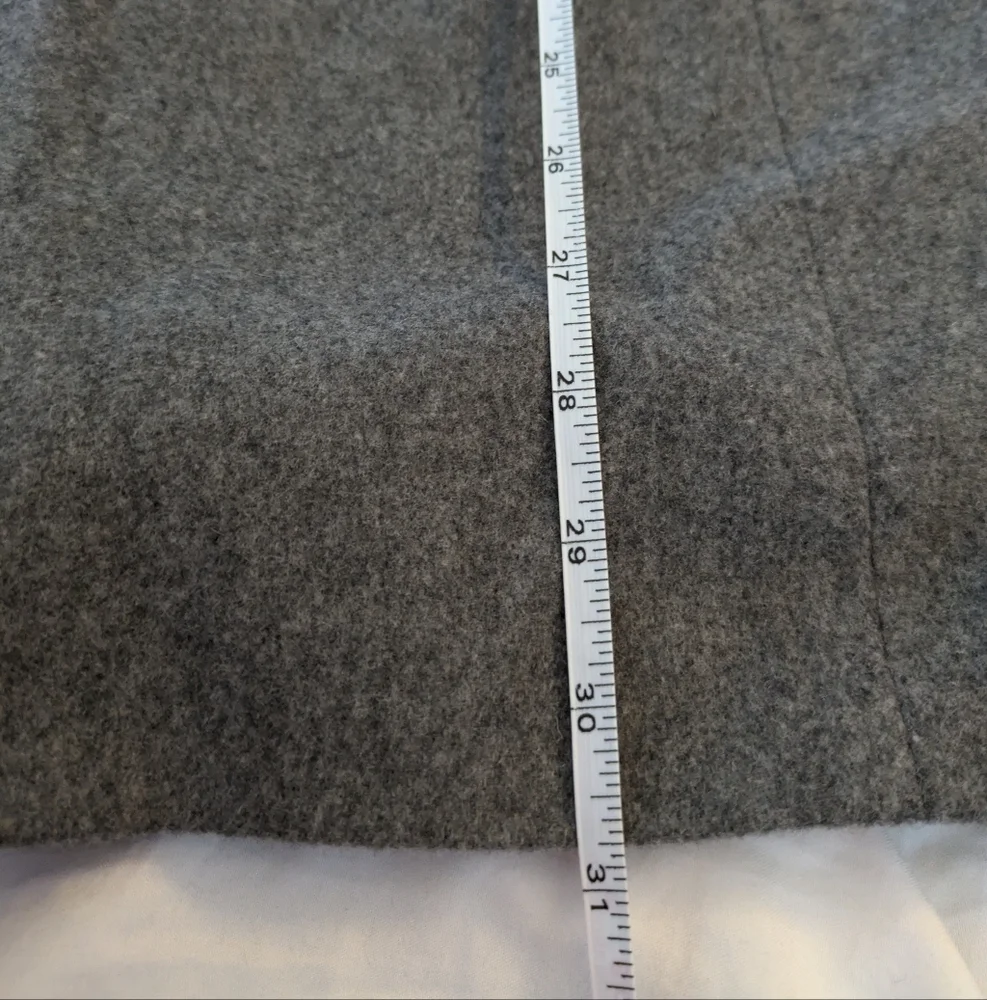 OSCAR DE LA RENTA Blazer Size 40 Regular Wool Cashmere‎ Gray 2 ButtonsMeasureme
